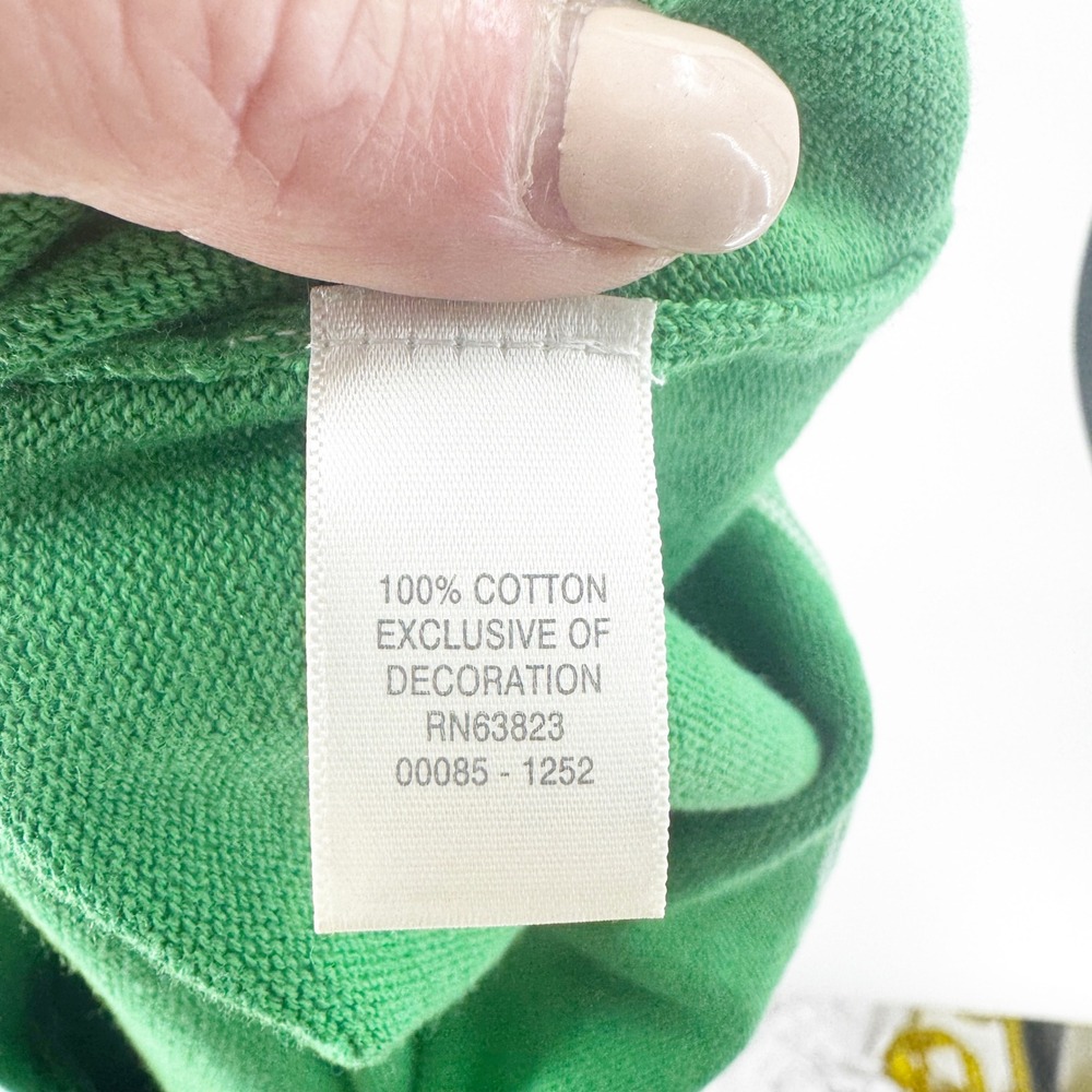 Christopher & Banks Green Shamrock Cardigan Sweater XL St Patricks Day Cotton - Picture 5 of 5